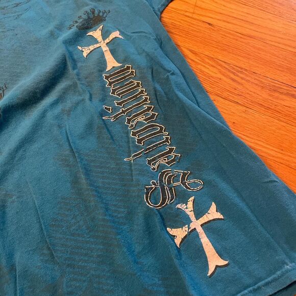 gildan y2k salvation blue short sleeve t shirt size xl - Picture 6 of 7